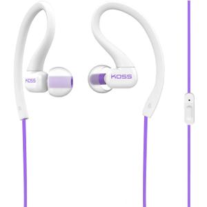 Koss KSC32i V Sport Clip Headphones, Violet