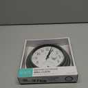 La Crosse Clock 433-3020 8-inch Indoor/Outdoor Sage Green Quartz Wall Clock with Temperature (Small)