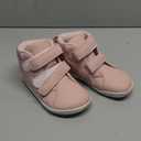 WateLves Toddler Little Kids Wide Barefoot Shoes Boys Girls Winter High Top Minimalist Sneakers Ankle Boots Leather Uniform Dress Shoes Naturally Splay (Pink) size 30