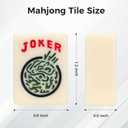 American Mahjong Tile Set, 166pcs Premium Mah Jong Tiles with Exquisite Storage Box, Include Instructions & Play-Chips, Mah Jongg Sets for Family & Friends Gatherings