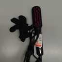 MiroPure Hair Straightener Brush with Plasma Technique, Ceramic Straightening Brush with 16 Temp Settings 30s Fast Heating, Hair Straightener Comb for Women with LED Display & Dual Voltage, Black