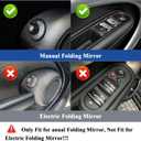 Mirror Cover for MINI Cooper R55 R56 R57 R58 R59 R60 R61 2007-2016 Manual Folding Mirrors Side Mirror Caps(White)
