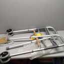 Medline Heavy-Duty Bariatric Folding Walker with 5 Wheels and Durable Handles, 500 lb. Weight Capacity