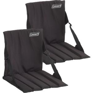 Coleman Stadium Seat, 2-Pack, with Built in Storage and Padded Seat, Easy to Carry