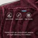 Bedsure GentleSoft Fleece Throw Blanket Burgundy Red - 300GSM Blankets for Couch, Sofa, Bed, Soft Lightweight Plush Cozy Throws for Toddlers, 50x60 inches
