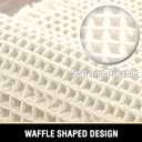 H.VERSAILTEX Upgraded Waffle Bath Mat Super Absorbent Non Slip Bath Rugs for Bathroom Floor Machine Washable Dry Fast Bathroom Rugs for Beside Tub, 20" x 32", Ivory