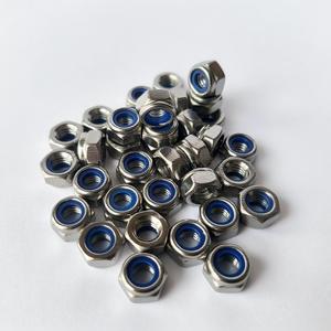 2 x M6 Nylon Insert Hex Lock Nuts, 150PCS 304 (A2-70) Stainless Steel Lock Nuts,Plain Finish, Standard Thread Nylock Nuts for Industrial & Home Use