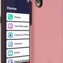 TUDIA DualShield Designed for Jitterbug Smart 3 Case, [Merge] Shockproof Military Grade Heavy Duty Dual Layer Slim Tough Protection for Lively Jitterbug Smart 3 Phone Case - Smokey Pink