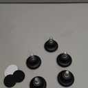 Bell Glides Replacement Office Chair Feet Swivel Caster Wheels to Fixed Stationary Castors, Short Profile with Separate Self Adhesive Felt Pads Black 5pcs