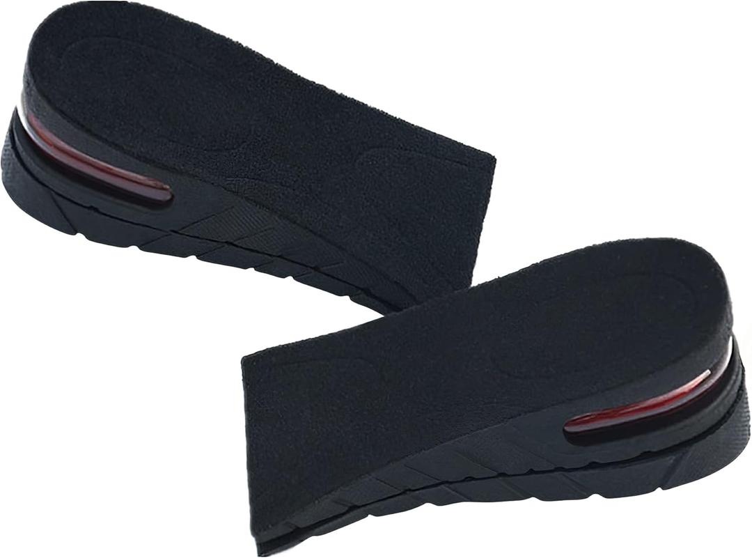 Height Increase Insoles 2-Layer Air up Shoe Lifts Elevator Shoes Insole -4.5 cm (1.8 inches) Heels Lift Inserts for Men and Women