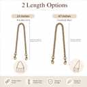 Bag Chain Strap for Handbag Replacement, Extender Chain Fits Coach LV Tory Burch Style Bags, Fixed Length Shoulder Straps(Style-S, 23 Inch)
