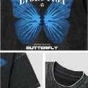 Mens Graphic Tees Vintage T-Shirts Oversized Y2K Streetwear Funny Shirt Short Sleeve Summer Tops Unisex S-5XL (Black, XL)