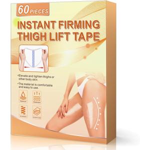 60PCS Thigh Lift Tape - Instant Skin Tightening, Anti-Chafing & Lift Firming for Legs, Invisible Waterproof Anti-Friction Patch for Women, Perfect for Dresses, Sports & Daily Wear - New