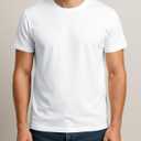 Classic Men's Short Sleeve Cotton Undershirts | Crew Neck T Shirt - Multi & Bulk Wholesale Packs (White, XL)