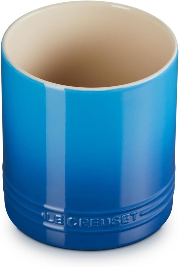 Le Creuset Stoneware Signature Straight Wall Utensil Crock, 1 qt., Marseille