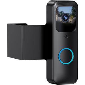 LOCKA Blink Doorbell Mount, Full-Metal Anti-Theft, No-Drill, Compatible with Blink Video Doorbell 1st Gen, Not for 2nd Gen, Black, Stainless Steel, Door Mount