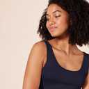 Amazon Essentials Womens Slim-Fit Tank Top (XX-Large, Navy/Yellow)