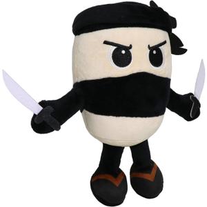 Italian Brainrot Plush, 9.8inch Cappuccino Assassino,Cute Stuffed Figure Doll for Kids and Adults Inspired Plush Toy