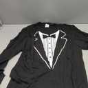 Promotion & Beyond Long Sleeve Tuxedo Shirts for Men | Tuxedo White Funny Faux Fake Casual Long Sleeve Shirt