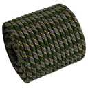 Double Braided Arborist Rope - 1/ 2 Inch x 100 Feet Polyester Rope - High Strength Climbing Rope for Tree Work, Halyard, Sailing (ArmyGreen/ Blue, 1/ 2 Inch x 100 ft)