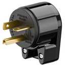 Angled NEMA 5-20P Plug, WINXUS Rotatable 5-20P Replacement Plug Connector, 20 Amp 125V T-Blade Power Adapter, USA 3 Prong Male 20A Connector, Industrial Grade, ETL Listed, Black