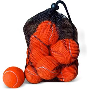 Magicorange Tennis Balls, 12 Pack Advanced Training Tennis Balls Practice Balls, Come with Mesh Bag for Easy Transport, Good for Beginner Training Ball