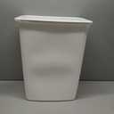 Rubbermaid Small Kitchen Bathroom Trash Can, 9 Gallons, White, Waste Basket for Under Counter/Kitchen/Office/Bedroom/Bathroom