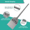 Anfrere 6 Inch SDS Plus Floor Scraper with Spare Bolts and Locknuts, Easily Removes Tile, Plaster, Hardwood Floors and Works with All SDS-Plus System Rotary and Electric Hammers