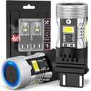 3156 3157 LED Bulb White for Reverse Light with 3570 Chips(Brighter Than 3030) CANBUS Led Bulb with Built in Resistor Error Free Anti Hyper Flash for DRL Backup Light, Not For CK Socket