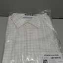 Amazon Essentials Men's Slim Fit Long Sleeve Wrinkle Resistant Stretch Dress Shirt, Lavender White Windowpane, Small