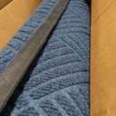 Smiry Front Door Mat Outside Entrance, Natural Rubber Doormat, 59x23 Inch | Blue, Non Slip, Trap Dirt and Moisture, Easy Clean, Low Profile Welcome Floor Mats for Indoor Outdoor Entry