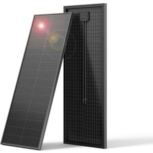 Bifacial 100 Watt Solar Panel, 12V 100W Monocrystalline Solar Panel Panel High Efficiency Module Monocrystalline Technology Work with Charger for RV Camping Home Boat Marine Off-Grid