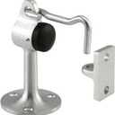 Prime-Line J 4602 4 In. Floor Stop, Solid Brass, Brushed Chrome Finish (Single Pack)