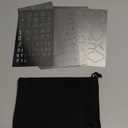 Lewtemi 8 Pcs 4 x 7 Inch Metal Letter Number Stencils Stainless Steel Metal Alphabet Stencils for Engraving Painting Journaling Bookmark Flower Vines DIY(Stylish Style)