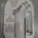 Momcozy BreezyClear 2-in-1 Electric Nasal Aspirator for Baby with Spray, 65kPa Hospital-Grade Suction, 4 Adjustable Levels, Quiet & Portable Nose Cleaner with Soothing Light & Music