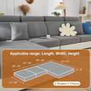 Couch Cushion Covers, Sectional Couch Covers, Stretch Couch Covers for L Shaped & Modular Seats, Pet-Friendly Furniture Protector with Stripe Design (Gentleman Gray, 2 Seaters+1 Chaise)