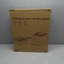 RIZZARI Enclosed Cat Litter Box: Light Gray Plastic Non-Stick Cat Toilet - Easy Clean Litter Pan 20.9" x 16.9" x 15.1" for Cats Under 20 lbs - Multi-Cat Homes - Living Rooms & Laundry Rooms