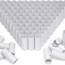 HESESOH 100 Pack Cardboard Tubes for Crafts - 1.57 x 3.94 Inches - Total White Toilet Paper Empty Rolls Round Thick Tubes Sturdy for Classroom Family Handmade DIY Projects