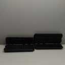 12 PCS Under Couch Blockers for Bed Couch Furniture Underneath Stop from Getting Under The Sofa (Black Plastic)