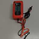 YONHAN 15A Battery Charger, 12V/24V LiFePO4 & Lead Acid Car Battery Charger, 9-Stage Trickle Charger with Temp Compensation, Automotive Battery Maintainer for Car Truck Motorcycle Lawn Mower Boat(Red)