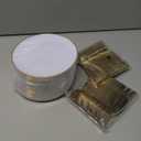 Supernal 130pcs White and Gold Plastic Plates, Gold Plastic Dinnerware for Guests Include, White Disposable Plate, Gold Silverware Set