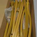 Putros 7.2ft Metal Arch Stand with Cover Beige Spandex Fitted Wedding Arch Cover and Round Top Chiara Backdrop Stand Set for Birthday Party Baby Shower Decoration