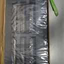 RV 20" Refrigerator Upper/Lower Side Wall Vent with Mesh Insect Screens for Campers Trailers (Black)