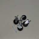 2 inch Heavy Duty Casters Set of 4, Rubber Stem Wheels for Wire Shelving