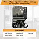 DA97-12574A Upper Right Hinge Assembly Compatible with Samsung RF28HMEDBSR RF28HMEDBWW RF28HMEDBBC RF24FSEDBSR etc Refrigerator (Some Models), Replace Number: 3447596 AP5620920 PS4176618 etc