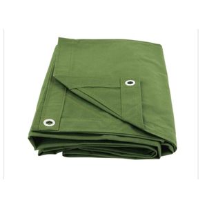 Heavy Duty Canvas Tarp 6X8 FT 48 Sq.Ft. Olive