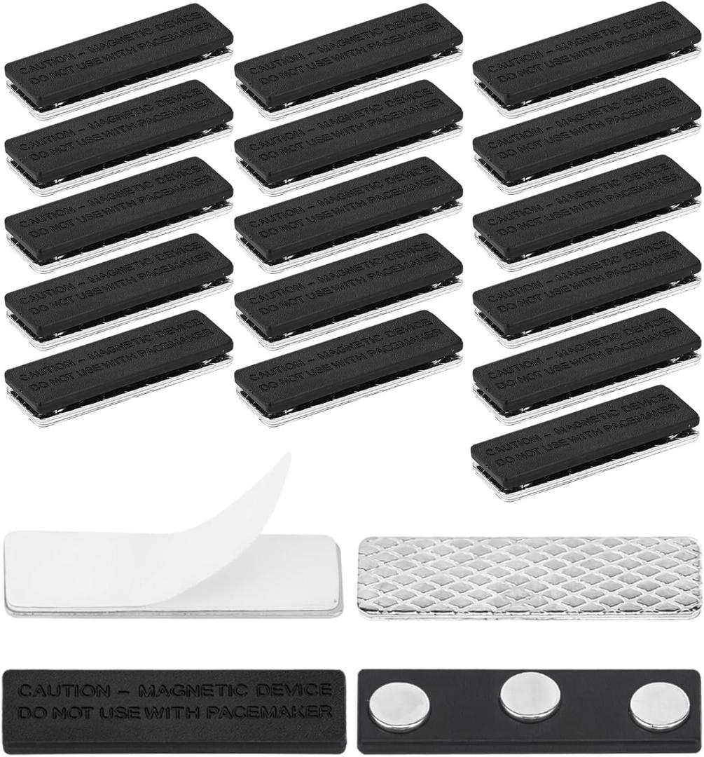 16 Pair Magnetic Closure with Adhesive for Blackout Curtains, Blackout Blind Accessory