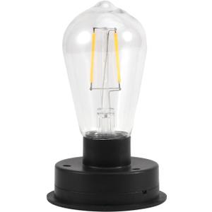 Balana LED Solar Panel Lantern Lid Lights, Solar Lights Replacement Top,Replacement Solar Light Parts Top with Bulb(Size:7cm), Black