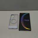 TORRAS Strong Magnetic & Seamless Stand for Samsung Galaxy S25 Ultra Case, Fit for MagSafe, MilGrade Drop Protection, Kickstand for Samsung Galaxy S25 Ultra Case, Translucent Back/Silverblue Edge