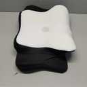 Cervical Neck Pillow for Neck Pain Relief  Memory Foam Cervical Pillow, Orthopedic Contour Neck Support Pillow, Cooling Side Sleeper Pillow for Back & Stomach Sleepers, Standard Size (Black)